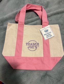 Mini Trader Joe’s Pastel Tote Pink