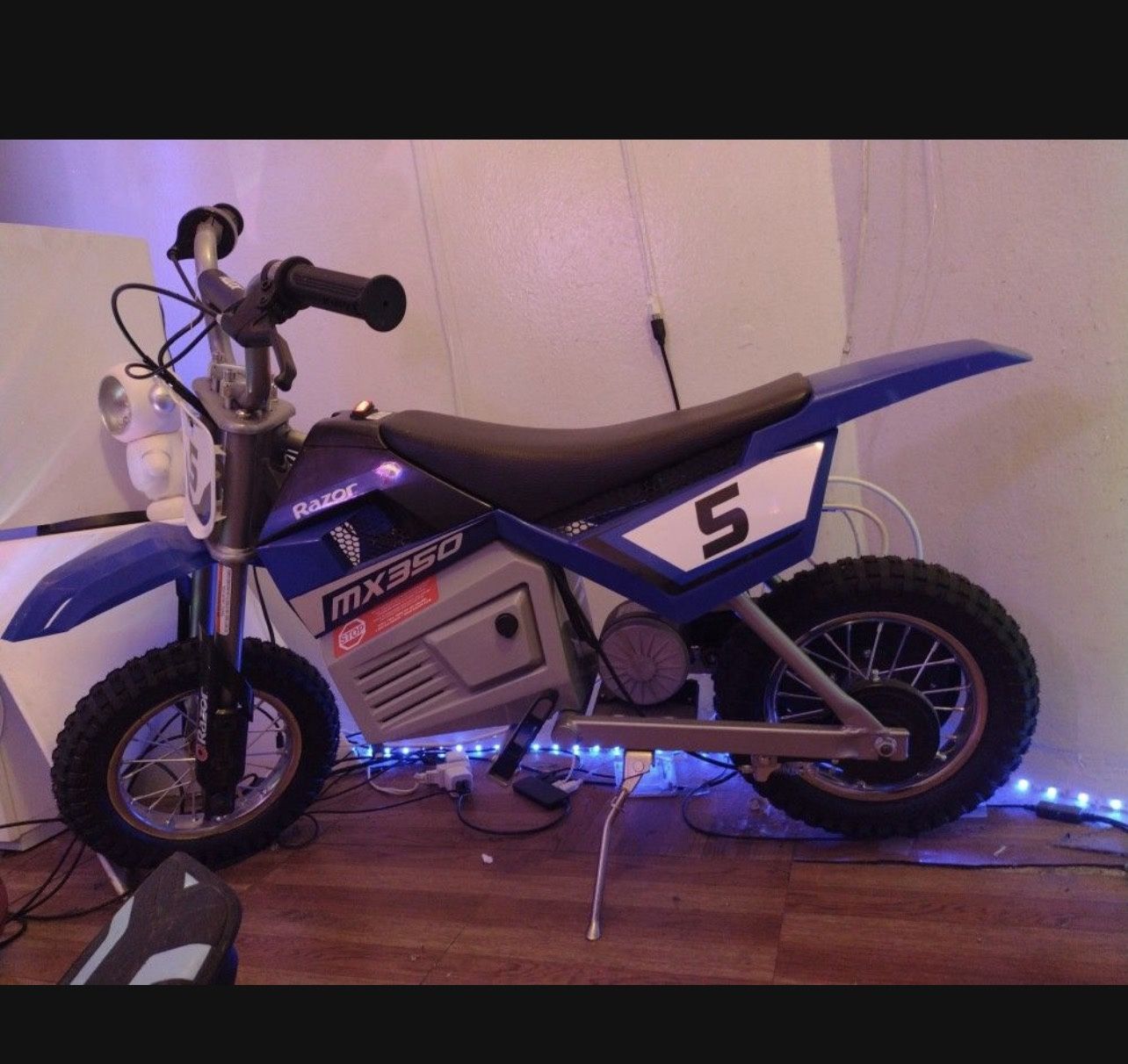 Razor MX350 Dirt Rocket Electric Motocross Bike, Blue