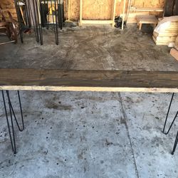 Rustic Barn Wood Console Table