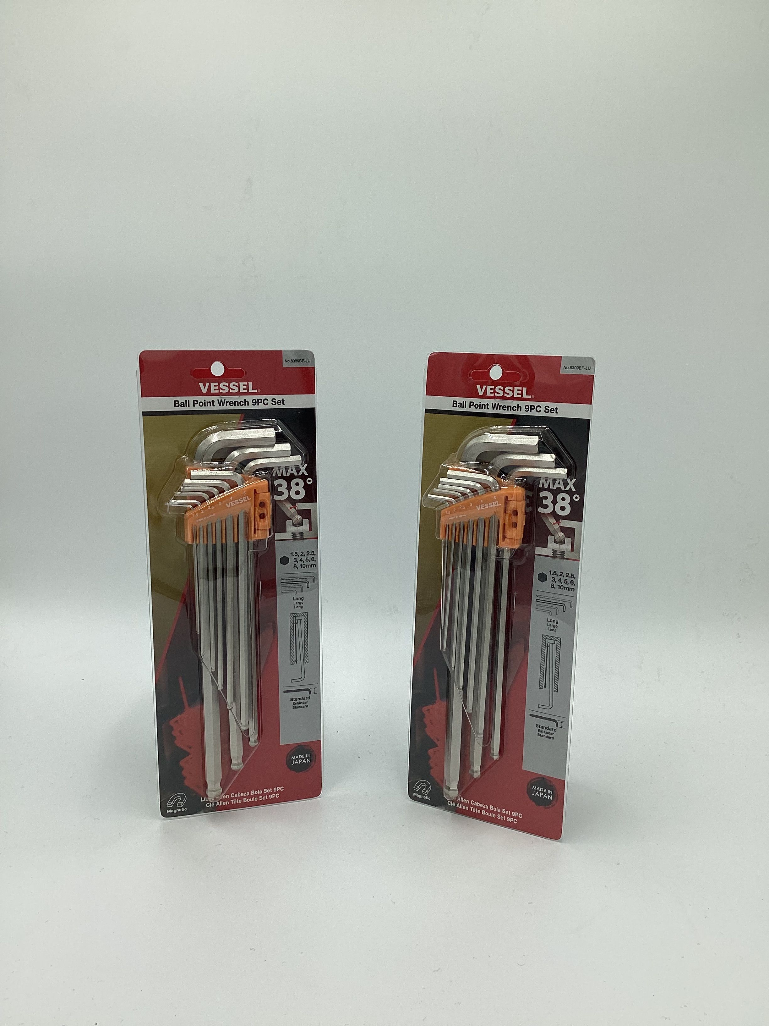 VESSEL 9pc. BALL POINT ALLEN WRENCH SET(EACH)**(FINANCIAMOS/WE FINANCE)**