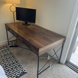 Desk + Filing Cabinet