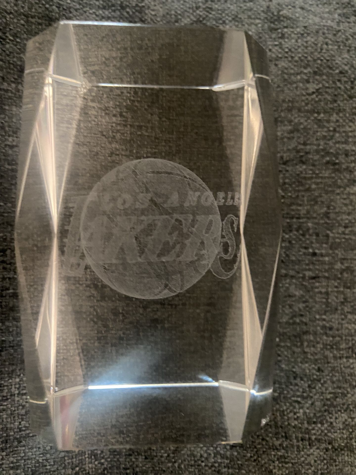 Lakers Glass Paper Weight $10