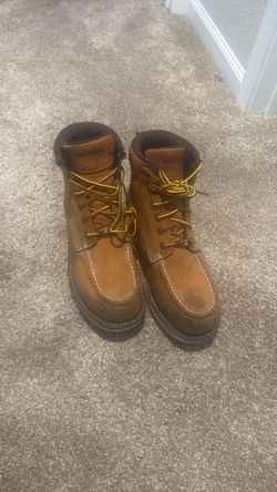 Steel toe work boots