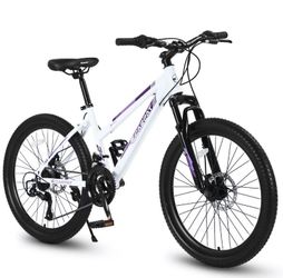 24 inch Mountain Bike for Teenagers Girls Women,