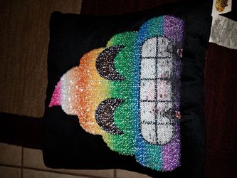 Emoji poop pillow