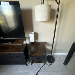 Tv Stand/ Dresser, Desk, Lamps, Night Stand, TV