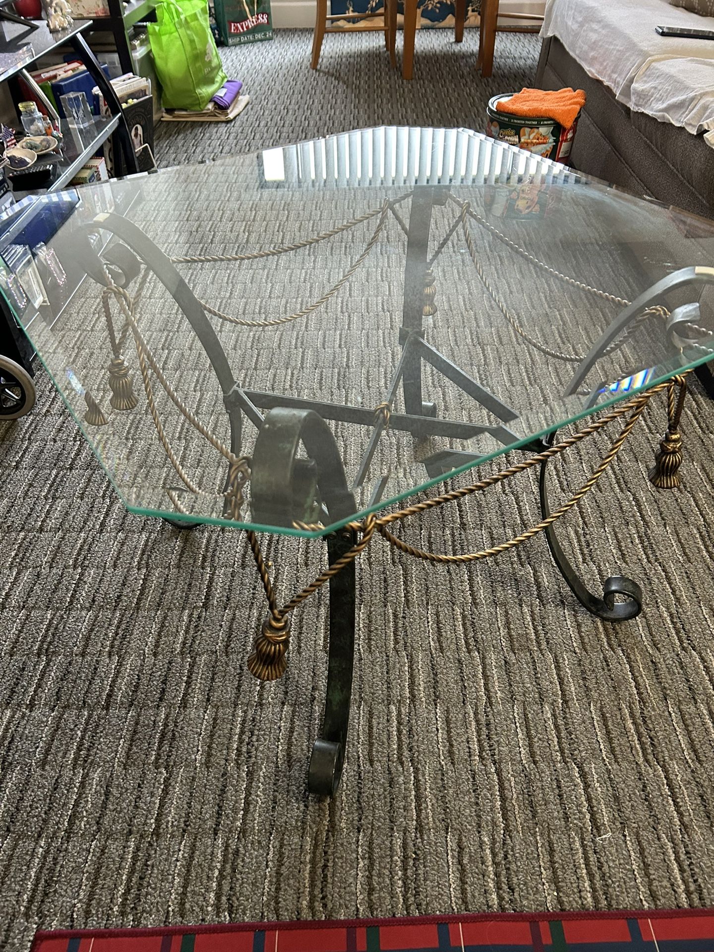 End Table With Glass Top