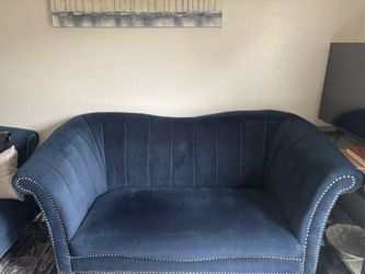love seat and sofa