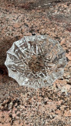Vintage 1970’s Leaded Glass Ash Tray