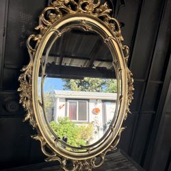 Vintage Dart Ind Ornate Gold Mirror