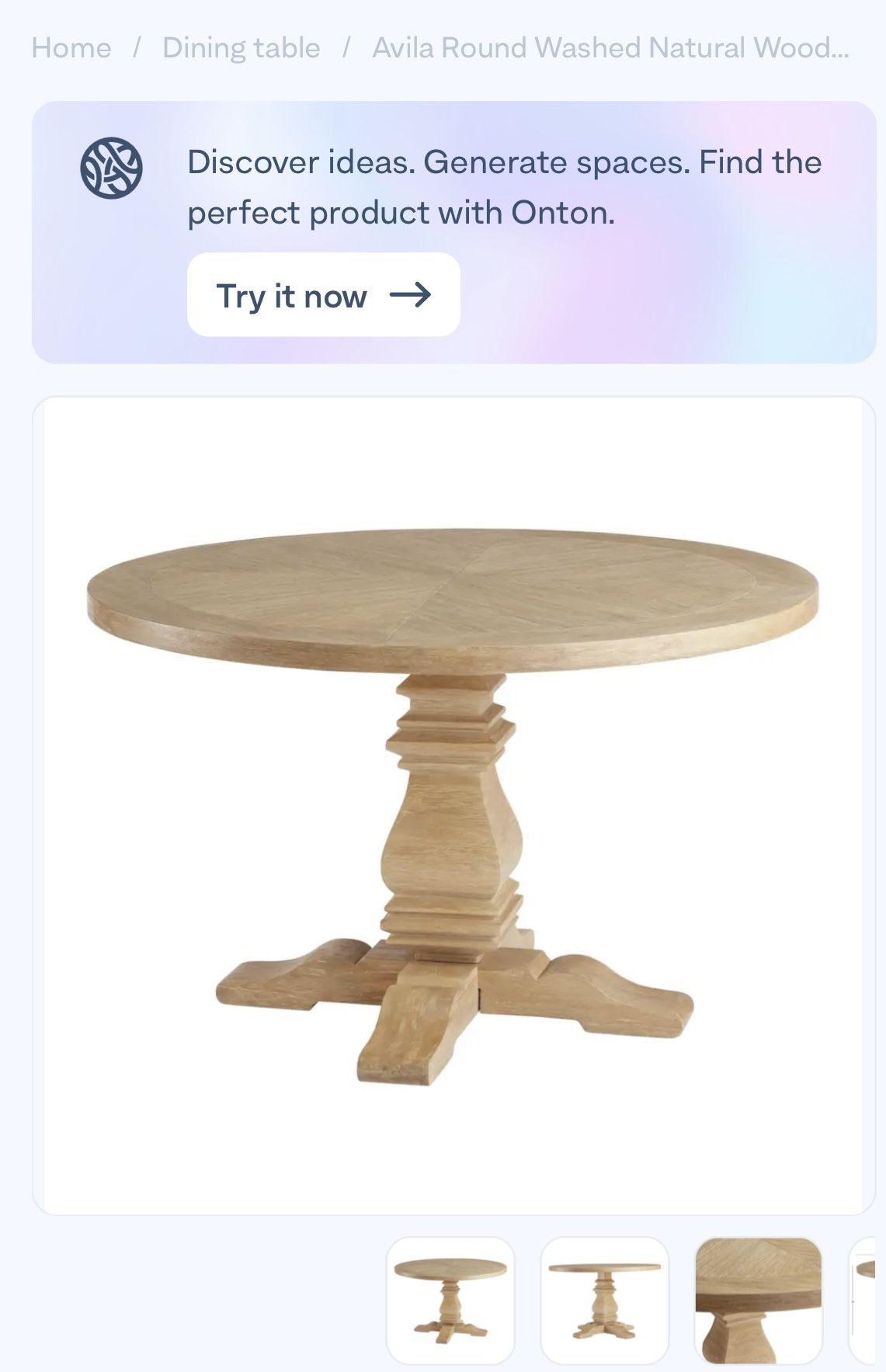 BRAND NEW IN BOX! Avila Dining Table
