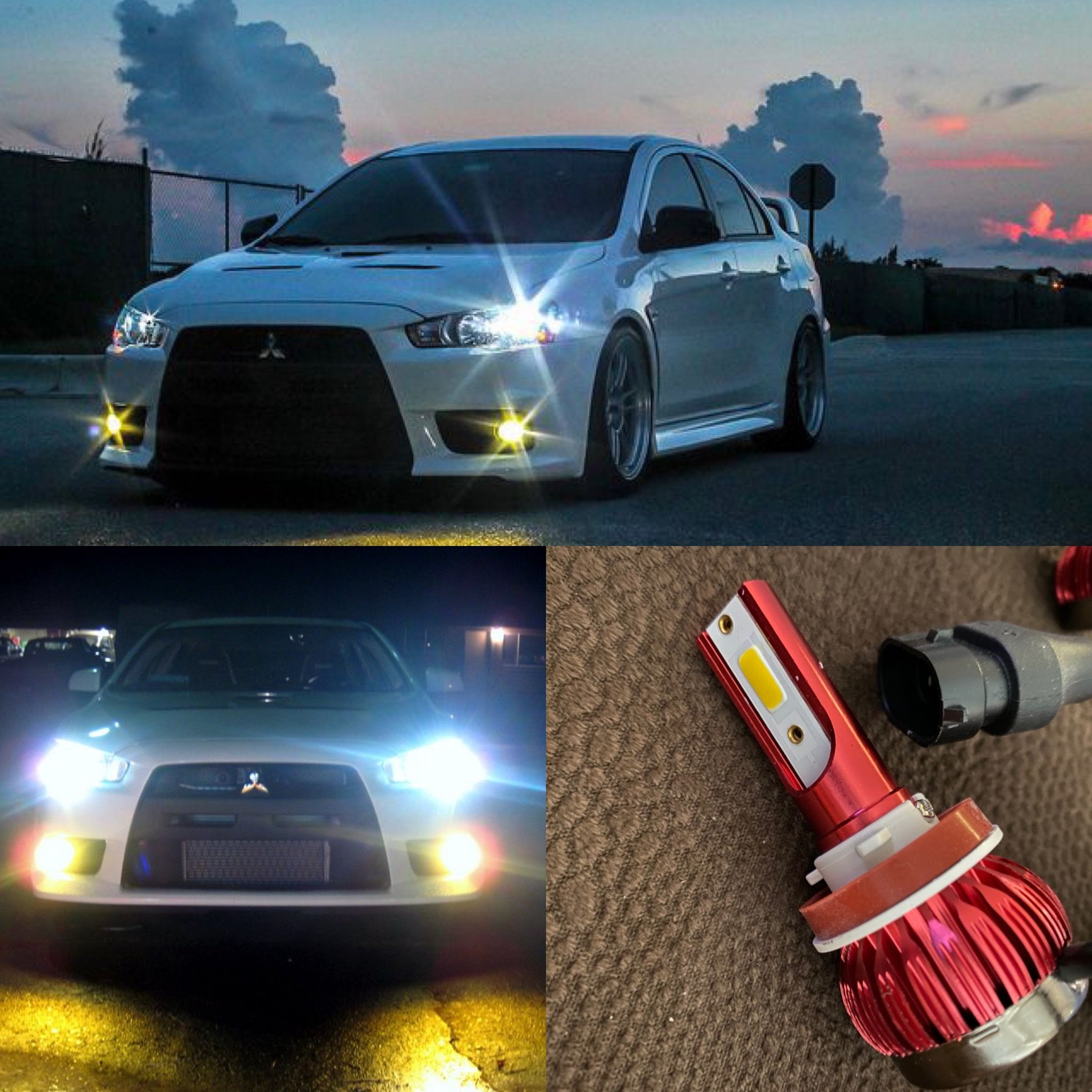 PSX26W 12278 LED Headlight Fog Lights/DRL Upgrade, 6000K Xenon White 12278C1 H28W PWY26W Xtreme Super Bright luces