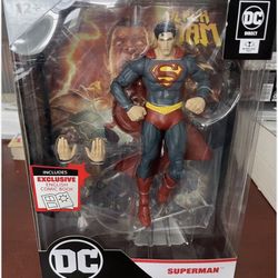 DC Direct McFarlane Toys (Superman) 7" Action Figure w/ Black Adam Comic (Ne