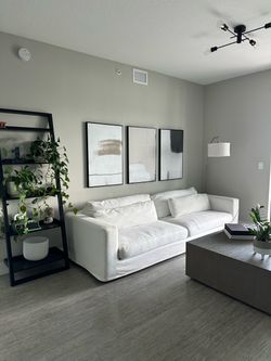 FREE Modern White Sofa 9 ft
