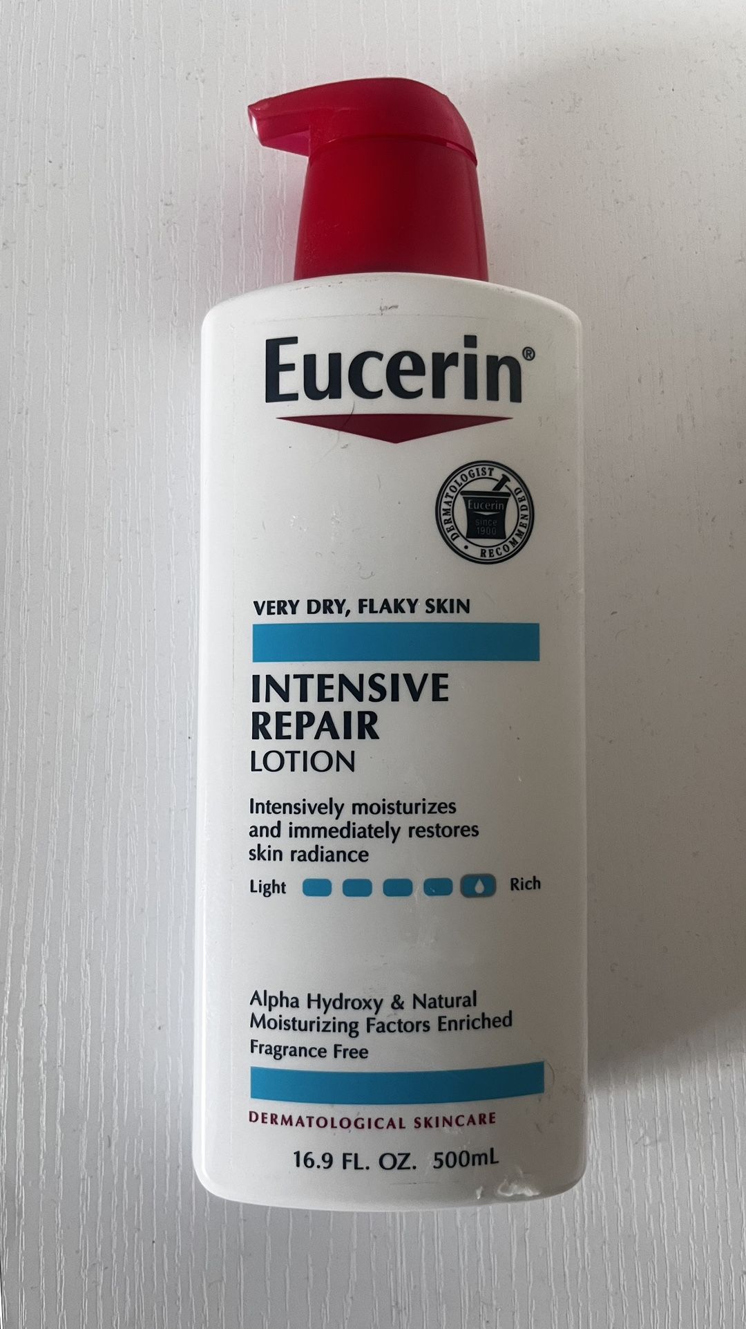 Eucerin Intensive Repair Lotion 16.9 FL OZ. (New)