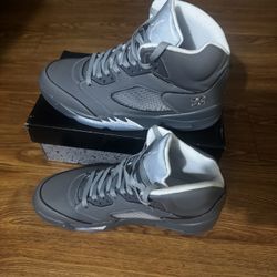 Air Jordan 5 Retro wolf grey size 10