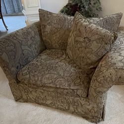 Sofa/Couch With Chair And A Half & Ottoman 