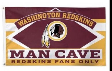 Washington redskins man cave banner