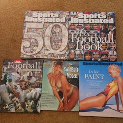 Sports Illustrated : 5 Coffee Table Books : 50th Anniversary, Football Book + 3 Others