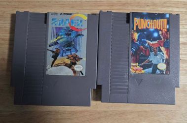 Super C Nintendo NES Punchout & Contra Game READ DESCRIPTION