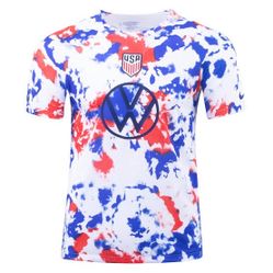 Nike USA Men's Pre-Match Top Jersey Sz Medium Multi Dri-FIT World Cup VW Soccer