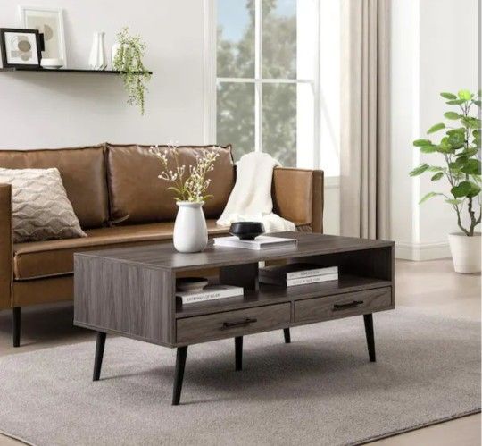 coffee table with 2 drawers, NEW