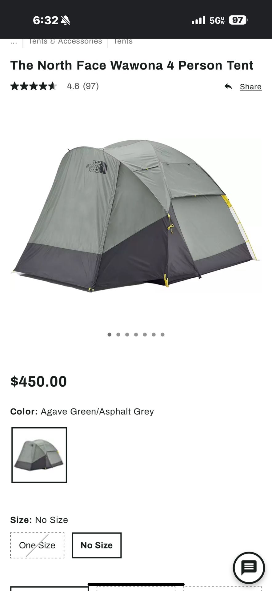 1 NorthFace Four Man Tent, And 2 “The One Sleeping Bags