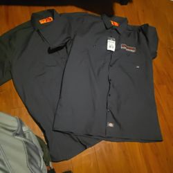 2 Dickies Work Shirts