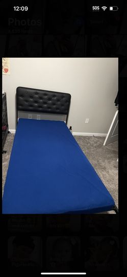 Bed Frame And Mattress, Twin Size