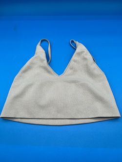 Women’s beige knit wireless Bralette Small
