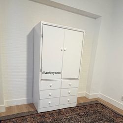 White 6 drawer closet