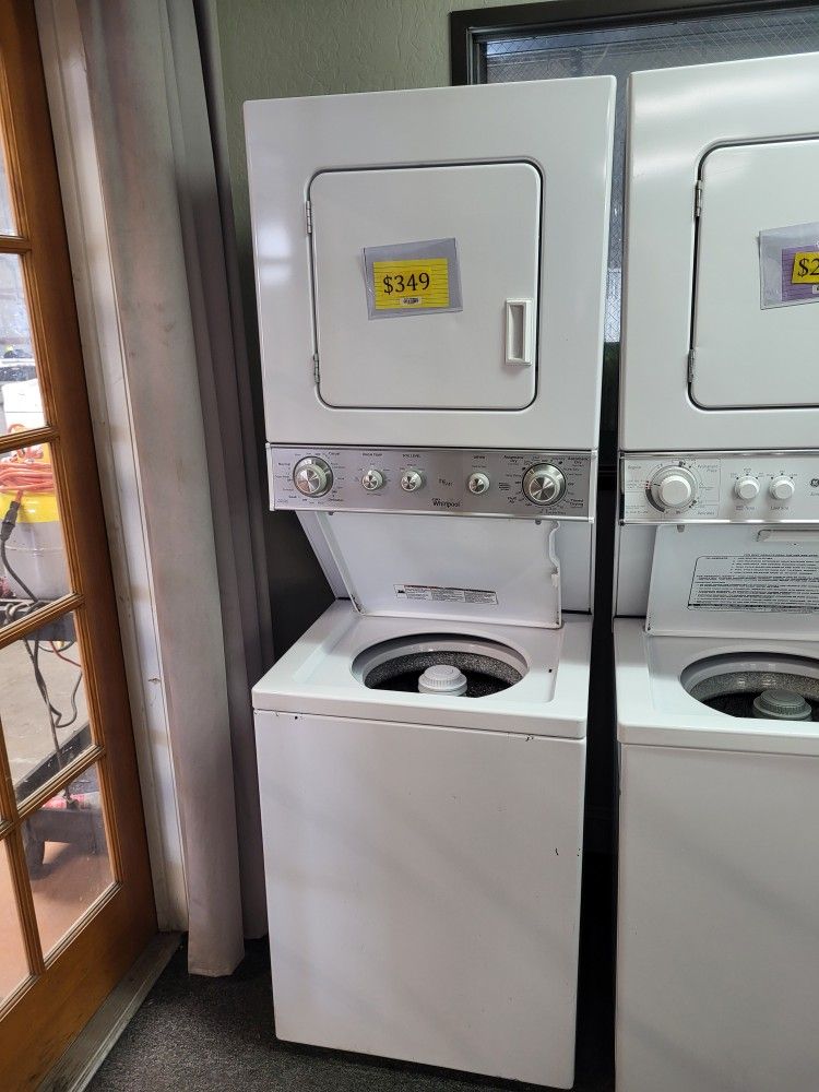 🎆July 4th Sale! Whirlpool 24" Washer&Dryer Electric Stack-Warranty Included