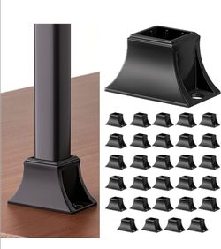 (Brand New in Box)
30Pack Iron Baluster Shoes, Level Shoes with Screw, Stair Baluster Shoes Use for 1/2" Square Iron Balusters, Balusters for Stairca