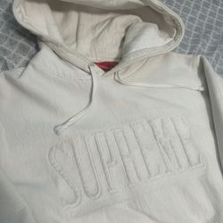 Crème supreme hoodie