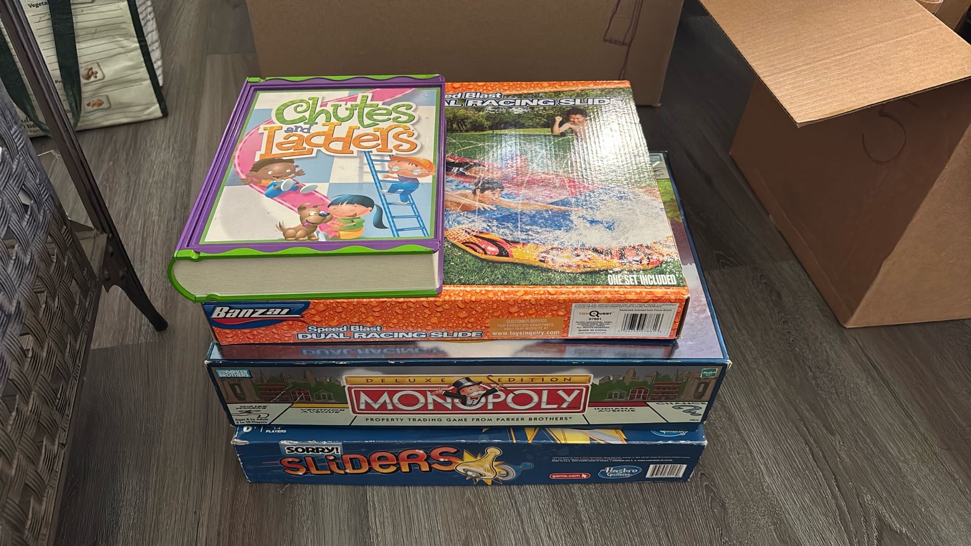 Board Games And Water Slide