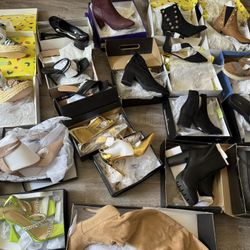 Sale $8 To $10 Each New Box Size 10 Heels- Flats -Boots -Slides 