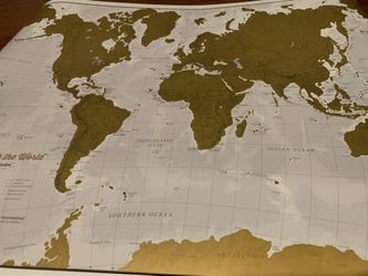 22x17 Scratch Off World Map