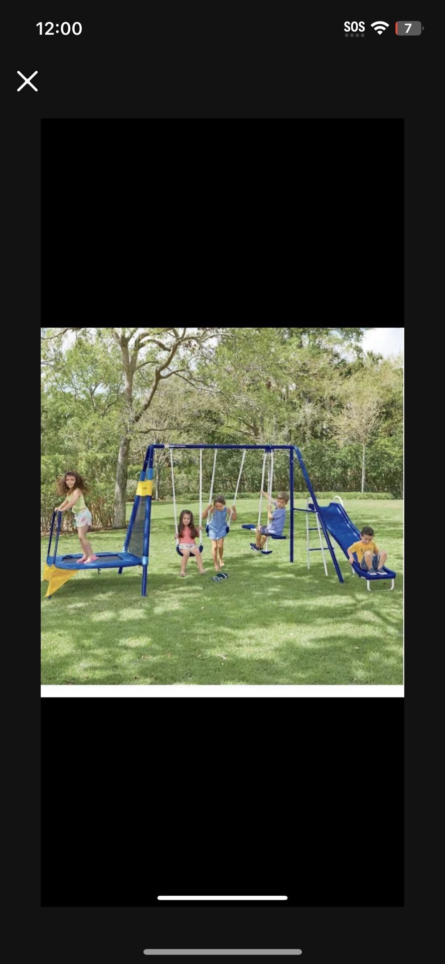 Kids Outdoor Play And Swing Set