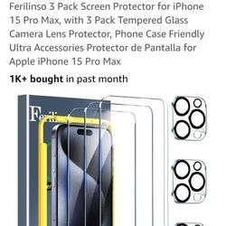Iphone 15pro Max Screen And Camera Protector 