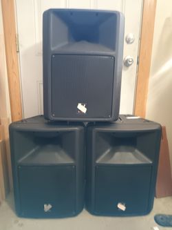 3- EV SxA100+ speakers for parts or repair