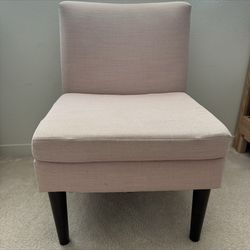 ACCENT CHAIR light pink color