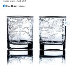 Green Line whiskey Tumblers 