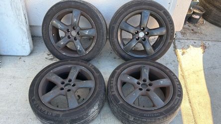 Volkswagen Golf 16 Inch stock Aluminum wheels with old tires 5x100mm Lug Pattern