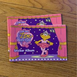 Sesame Street Zoe Ballerina Sticker Album - New 