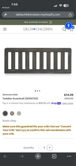 Simmons Kids Toddler Guardrail