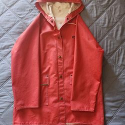 Red Jordache Rain Jacket