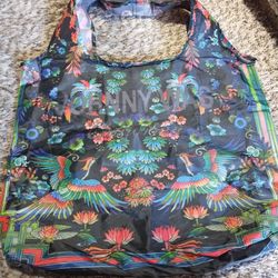 Johnny Was Bag Tropical Birds Packable Shopping Bag Boho 
