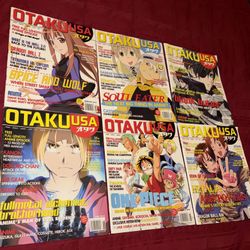 Otaku USA Anime Manga Magazine Lot - 2010 - FullMetal Alchemist - One Piece