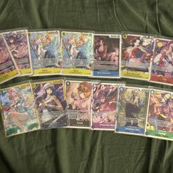 [FOR TRADE/SALE] One Piece TCG Heroines UNRELEASED ENGLISH SET Singles — Nami, Hancock, Robin, Uta, Reiju, and MORE