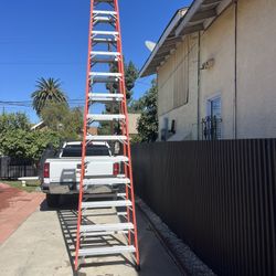 Escalera de 16 pies doble subida casi nuevas muy baratas